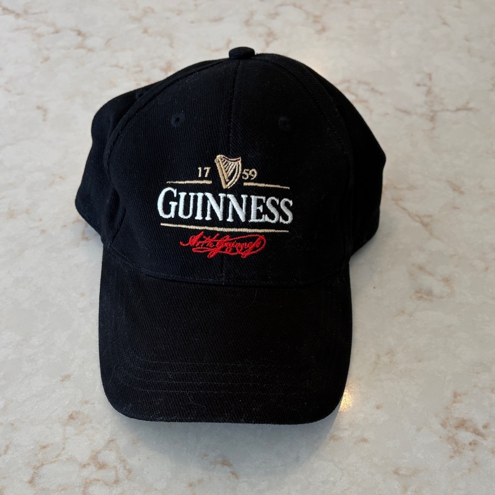 Guinness Black and Red Logo Cap NWOT